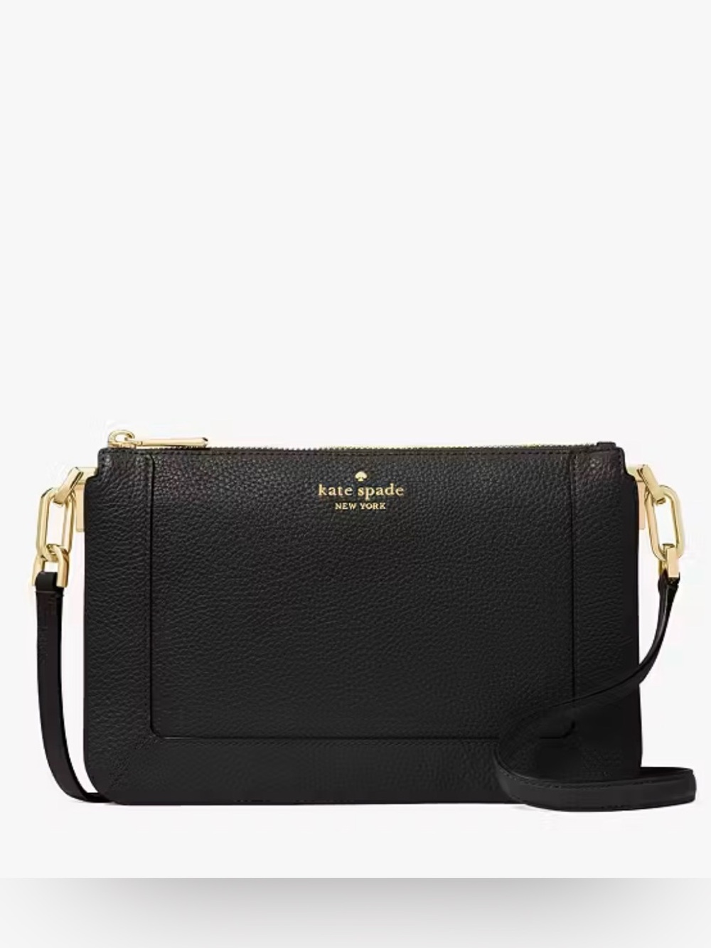 ♠️ Kate Spade Lena New Convertible Wristlet and Shoulder Bag - Black